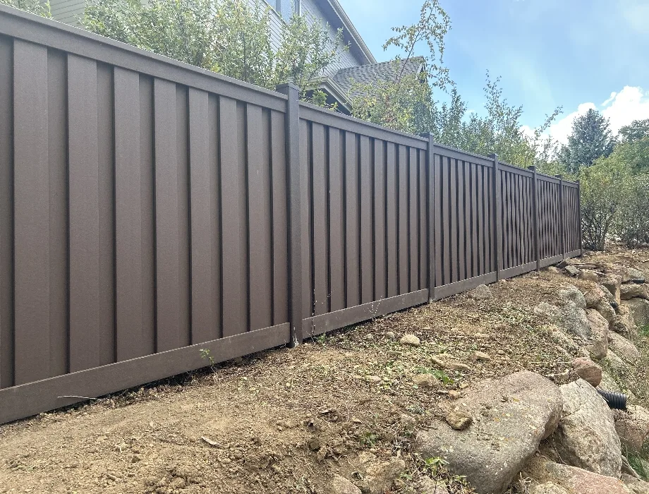 Woodland Brown Trex Fence