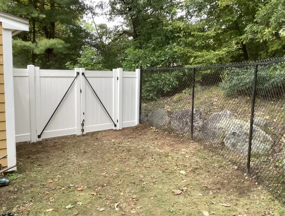 White Vinyl Fence