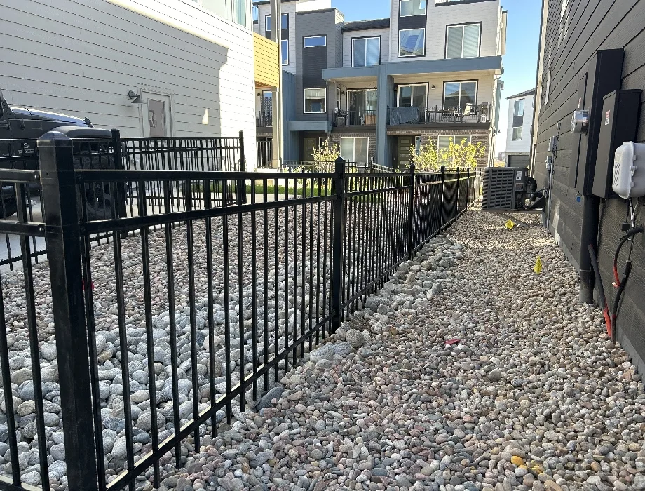42" High Ameristar Montage Three Rail Fence Ameristar Steel Fence