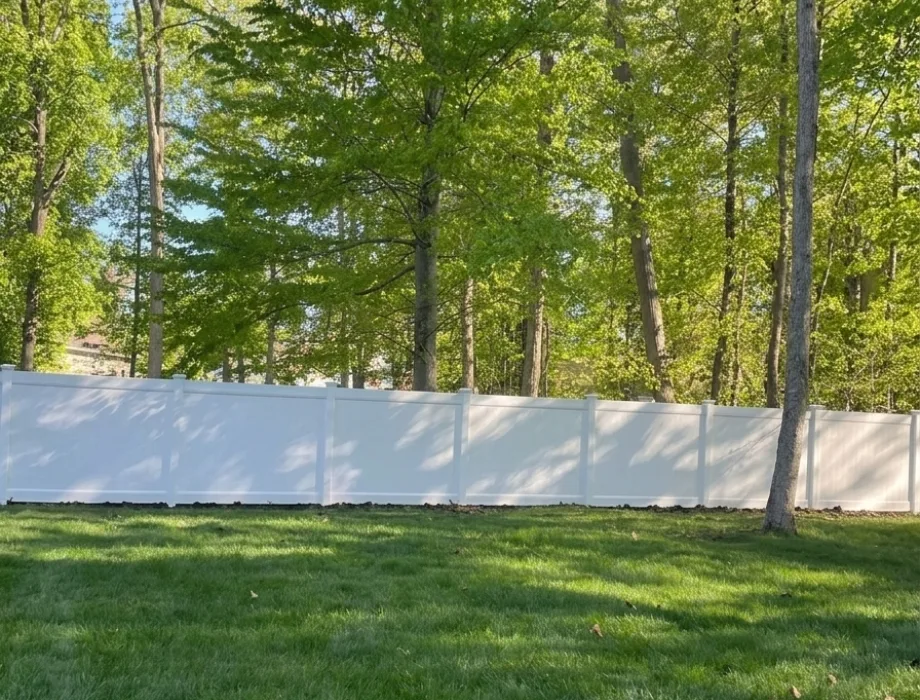 White Vinyl Privacy Fence