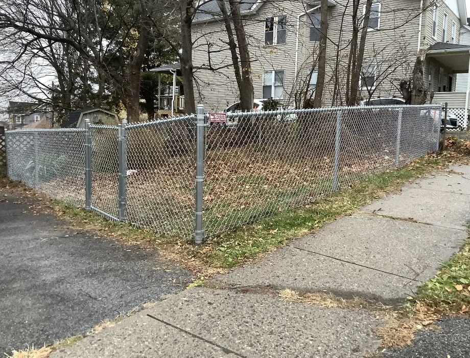 4'H Residential Galvanized Chain-Link Galvanized Chain Link Fence