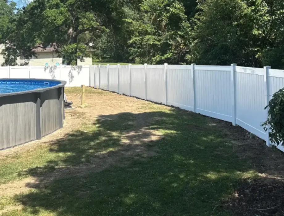 White Vinyl Fence