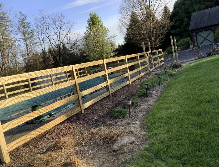 Natural Wood Fence