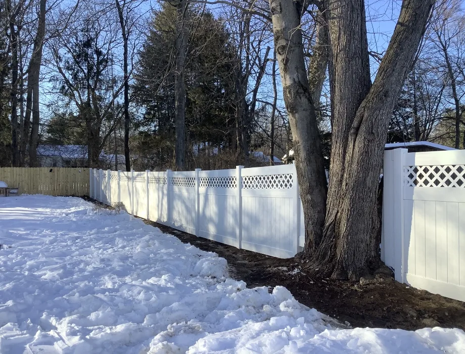White Vinyl Fence