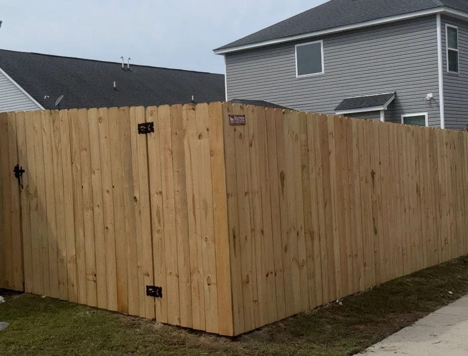 Natural Wood Fence