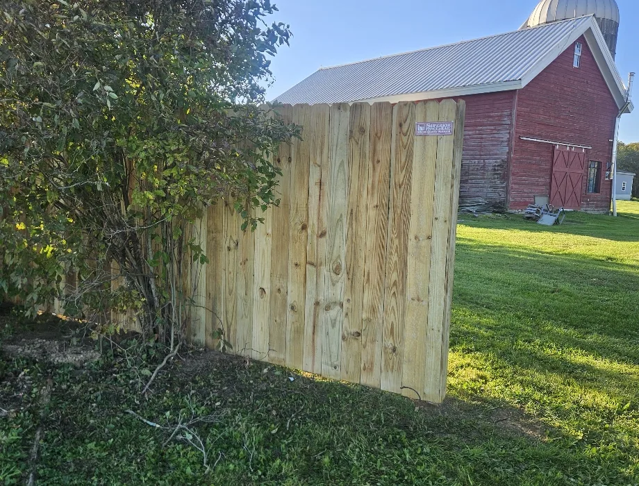 Natural Wood Fence