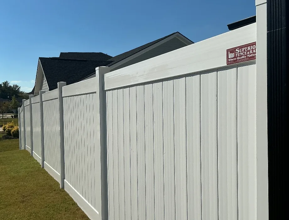 White Vinyl Fence