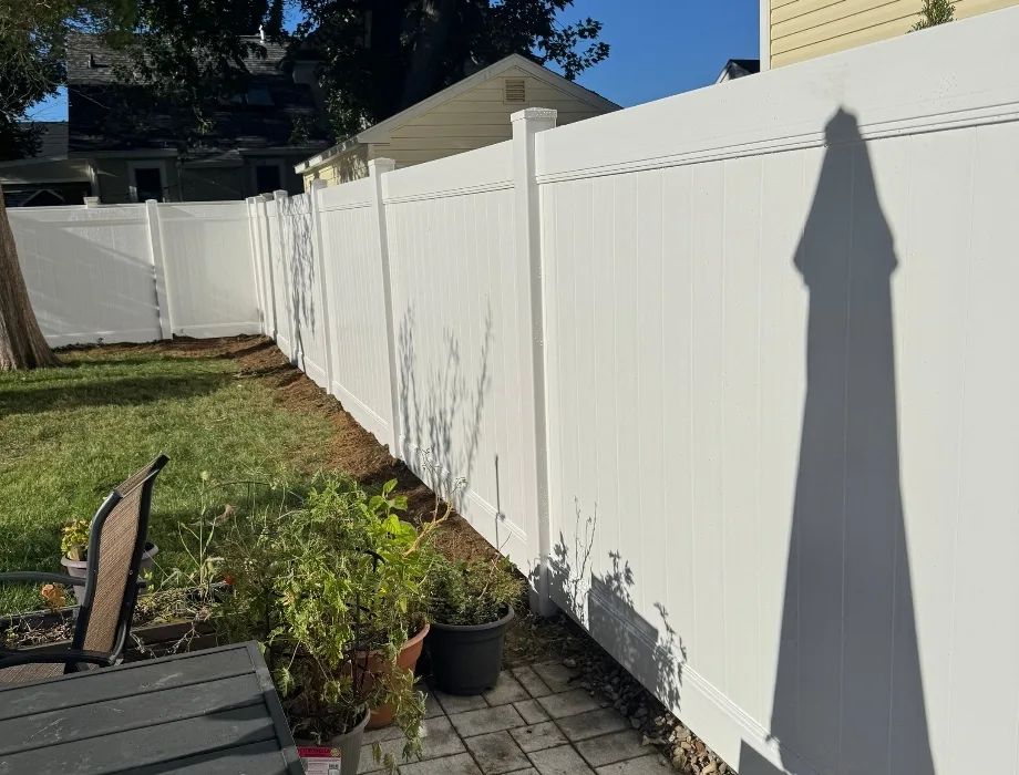 White Vinyl Fence