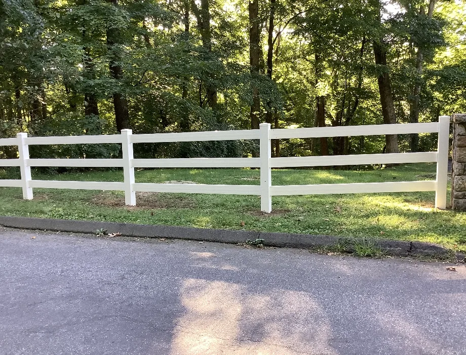 White Vinyl Fence