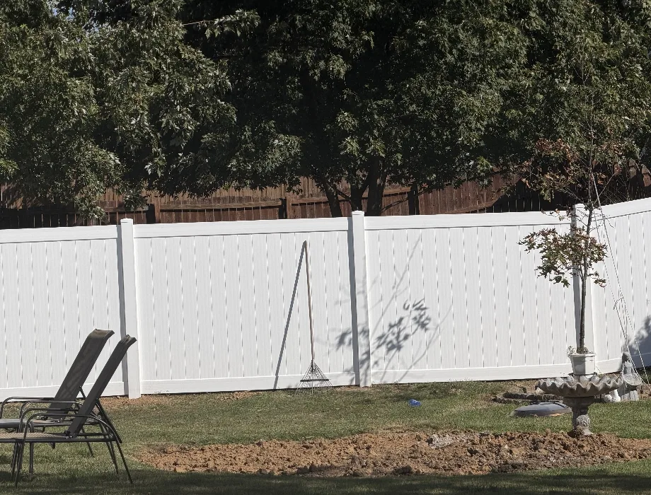 White Vinyl Fence