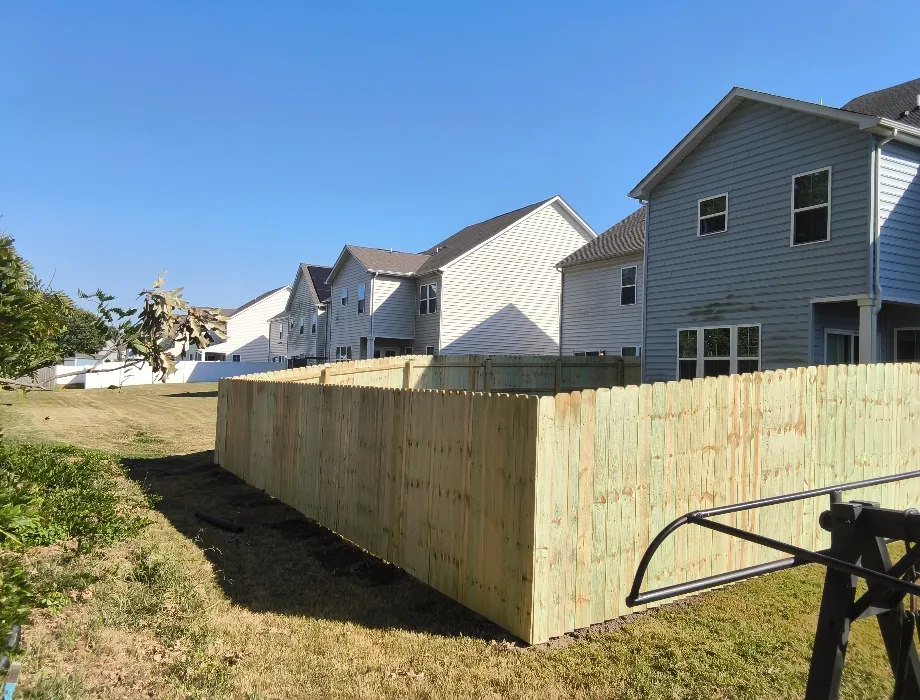 6'H Stockade 6ft wood fence