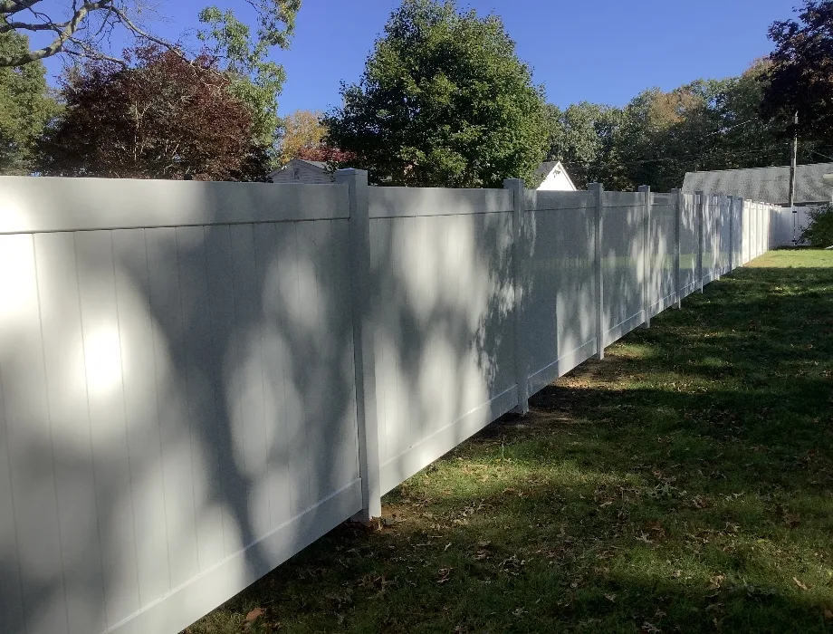 6'H White Hamilton Plus White Vinyl Fence