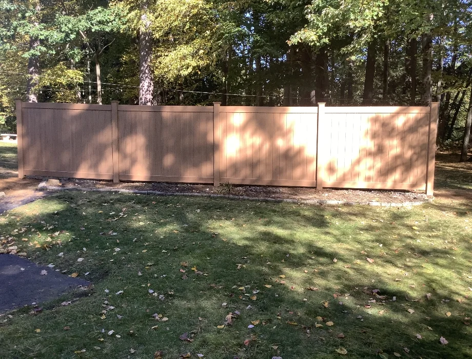 6'H Cypress Hamilton Cypress Vinyl Fence