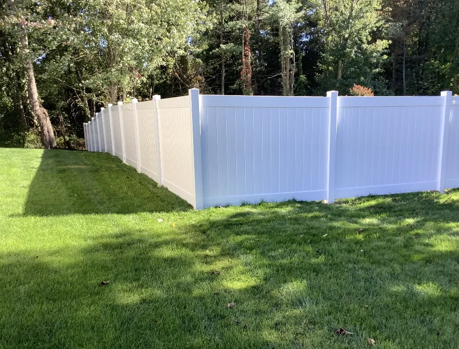 6'H White Hamilton Plus White Vinyl Fence