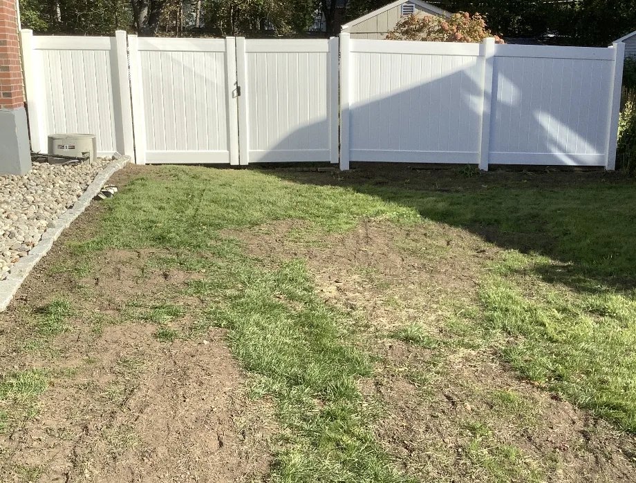6'H White Hamilton Plus White Vinyl Fence