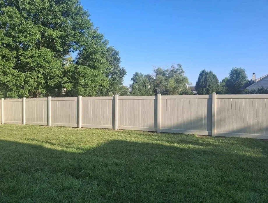6'H Tan Hamilton Tan Vinyl Fence