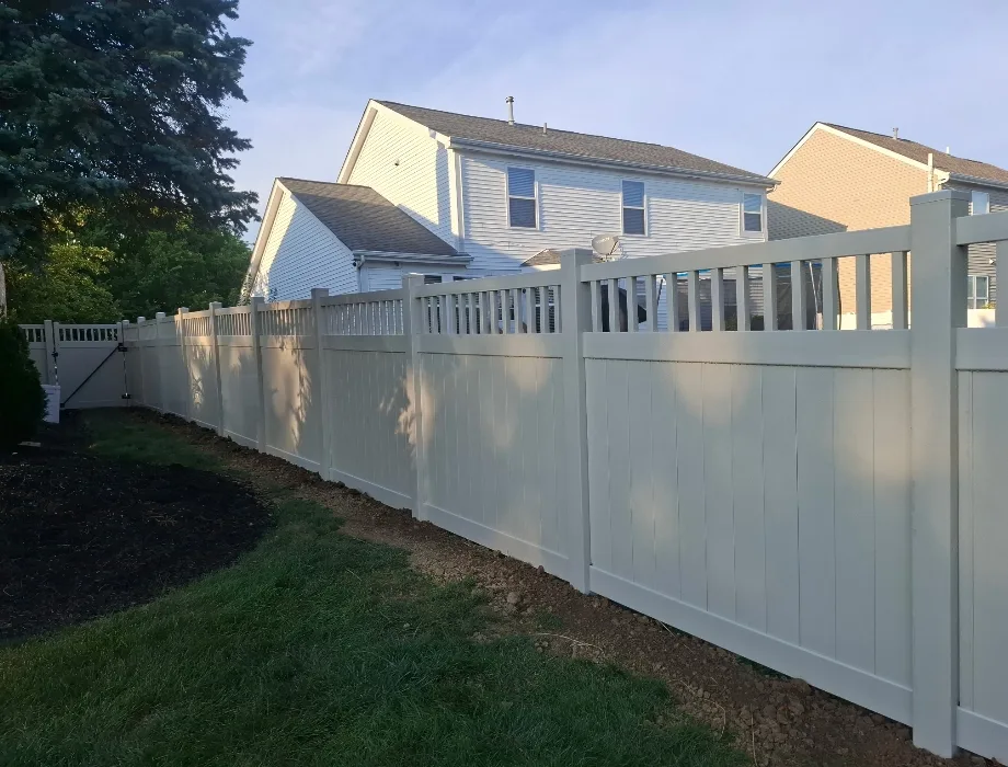 6'H Adobe Hamilton Adobe Vinyl Fence